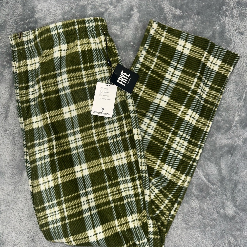 Frye Green Plaid Sweatpants